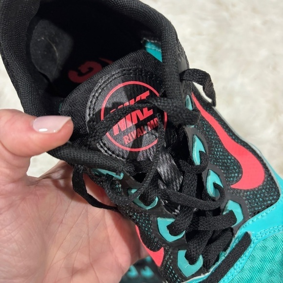 Nike Rival MO Blue Mesh Athletic Running Track Spikes Shoes Women Size 8.5 - Picture 8 of 11